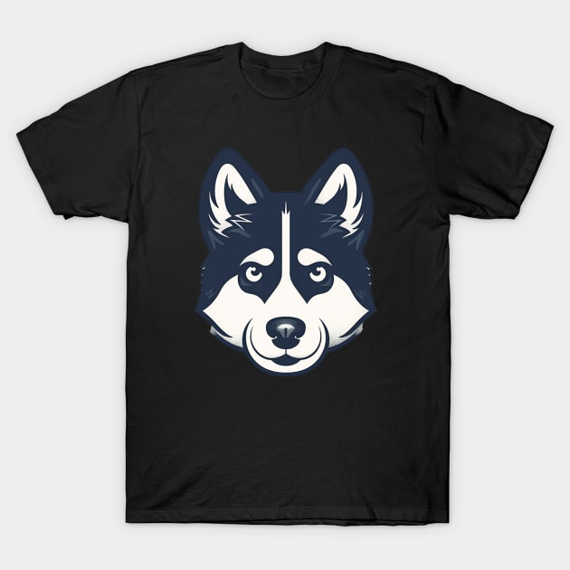 Husky Minimal Style, Love Huskies, Dog Lover T-Shirt by dukito